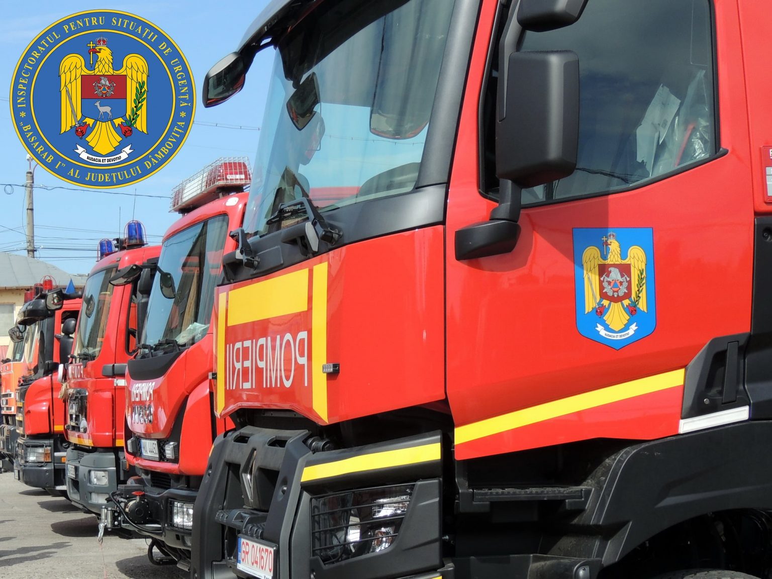 Pompierii dâmbovițeni, la datorie, încep Deniile din Săptămâna Patimilor