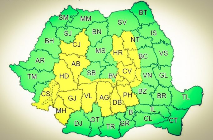 COD GALBEN de FURTUNI în tot județul Dâmbovița