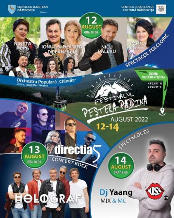 În doar câteva ore, începe Festivalul Peștera-Padina