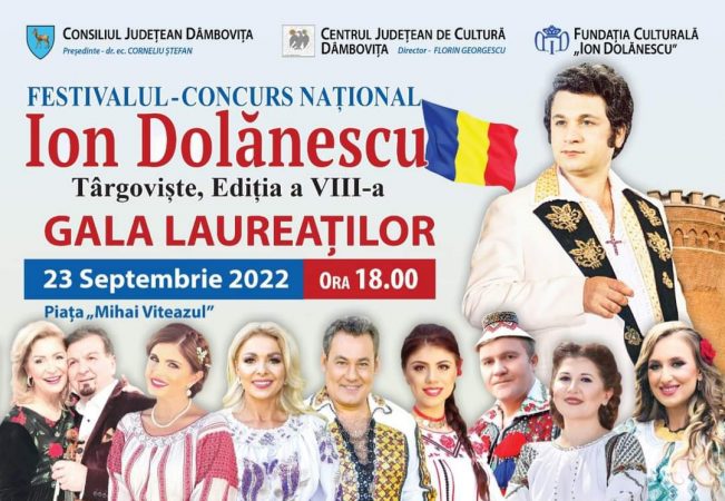 În perioada 22-23 septembrie 2022, în Piața Mihai Viteazul din Târgoviște, Festivalul „Ion Dolănescu”