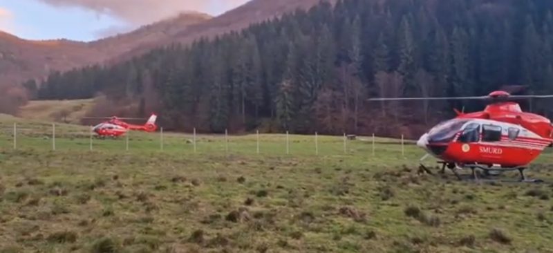 ACȚIUNE de SALVARE în desfășurare de 42 ore, se intervine și cu două elicoptere SMURD