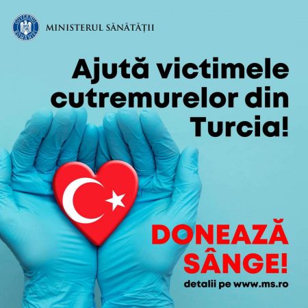 Ajută Turcia! Donează sânge!