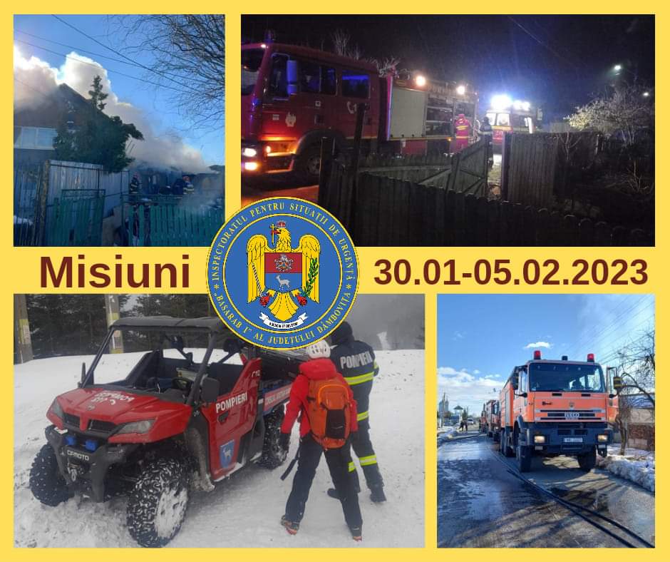 Pompierii dâmbovițeni