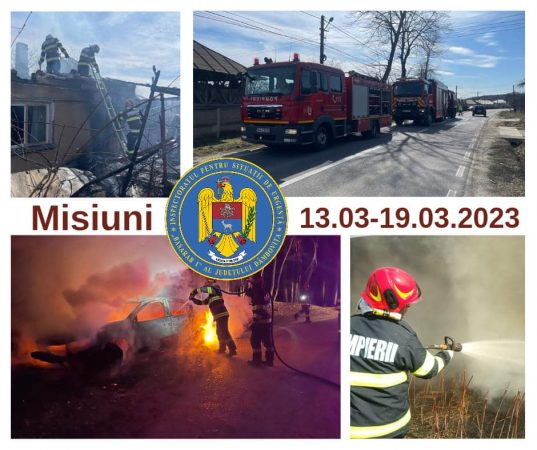 În ultimele șapte zile, pompierii dâmbovițeni au intervenit pentru stingerea a 42 de incendii