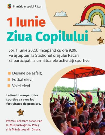 La Răcari, pe cei mici ii așteaptă multe surprize de 1 iunie