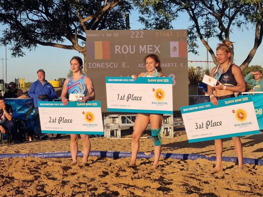 Simona Ionescu  pe podium la Beach Wrestling World Series din Buenos Aires și la un pas de  Jocurile Mondiale