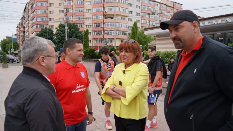 Președintele Federației Române de Baschet, Carmen Tocală, invitat de onoare la Turneul de baschet 3×3 „Iubim Dâmbovița”