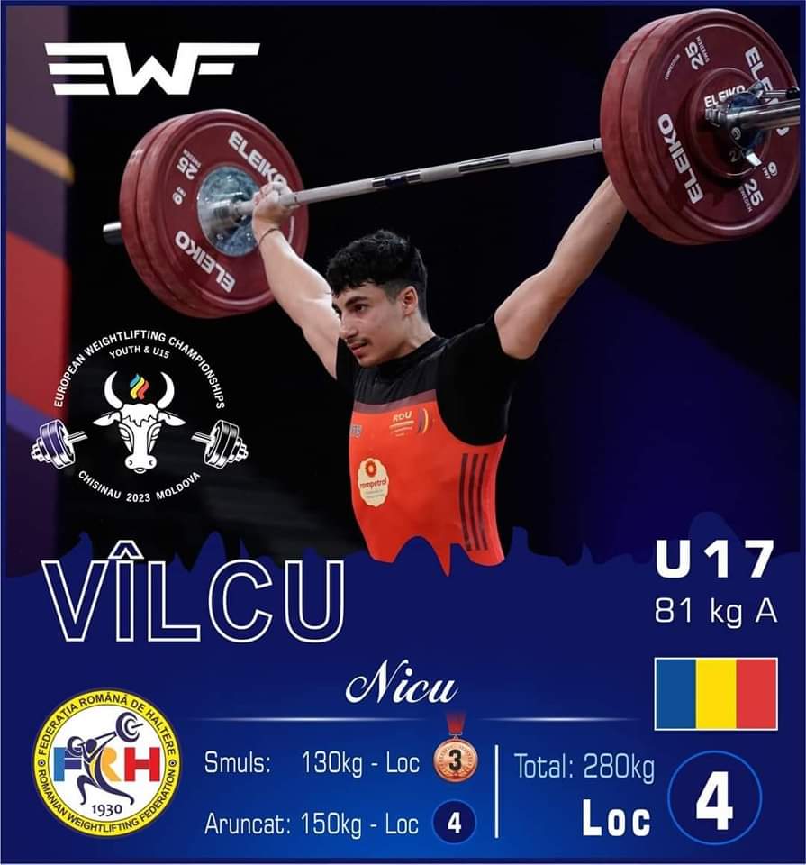 Noi medalii pentru România  la Campionatele Europene de Juniori II Youth U17 și U15 de la Chișinău 