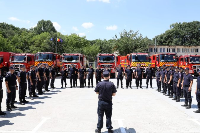 România a mai trimis un nou modul de intervenție pentru stingerea incendiilor din Republica Elenă