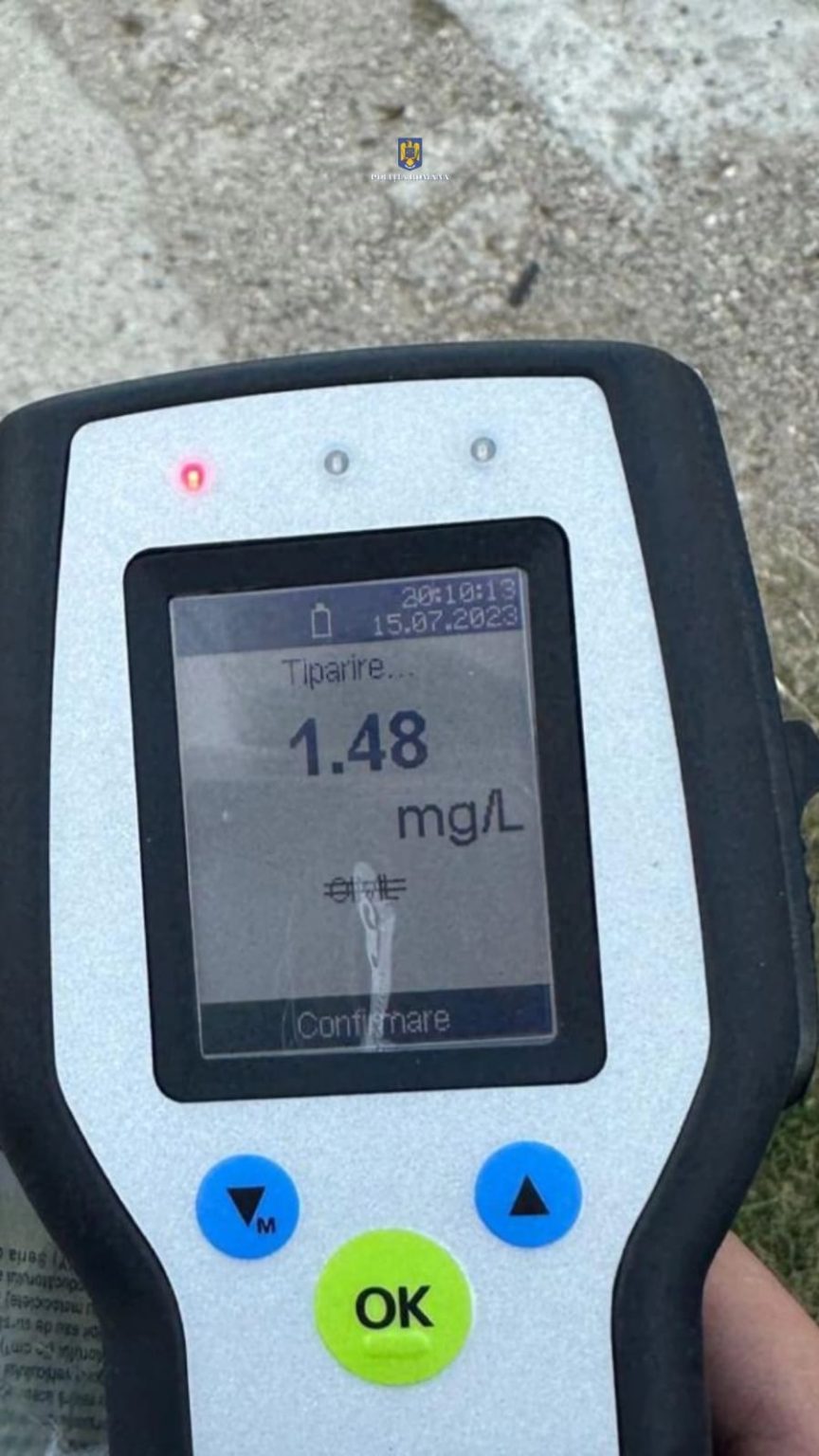 Un bărbat din Târgoviște, beat mort, a plecat la plimbare cu mașina