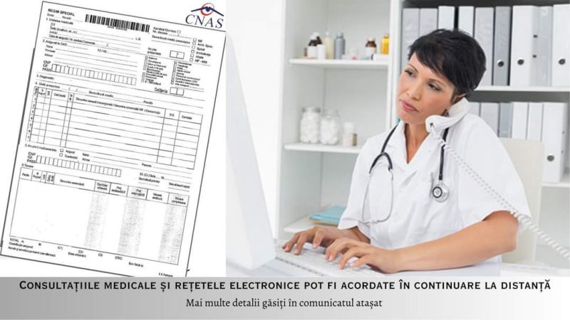 Atât medicii de familie cât și medicii de specialitate din ambulatoriu, pot acorda consultații la distanță