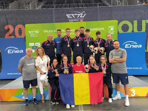 17 medalii și locul 1 pe națiuni pentru România la Campionatul European de Tenis de Masă Juniori de la Gliwice