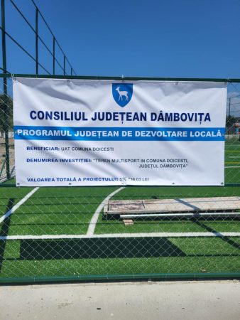 În comuna Doicești, patru investiții cu finanțare prin PJDL, se apropie de finalizare