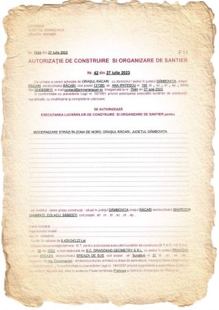 Se dă startul lucrărilor de asfaltare și modernizare străzi în zona NORD, orașul Răcari