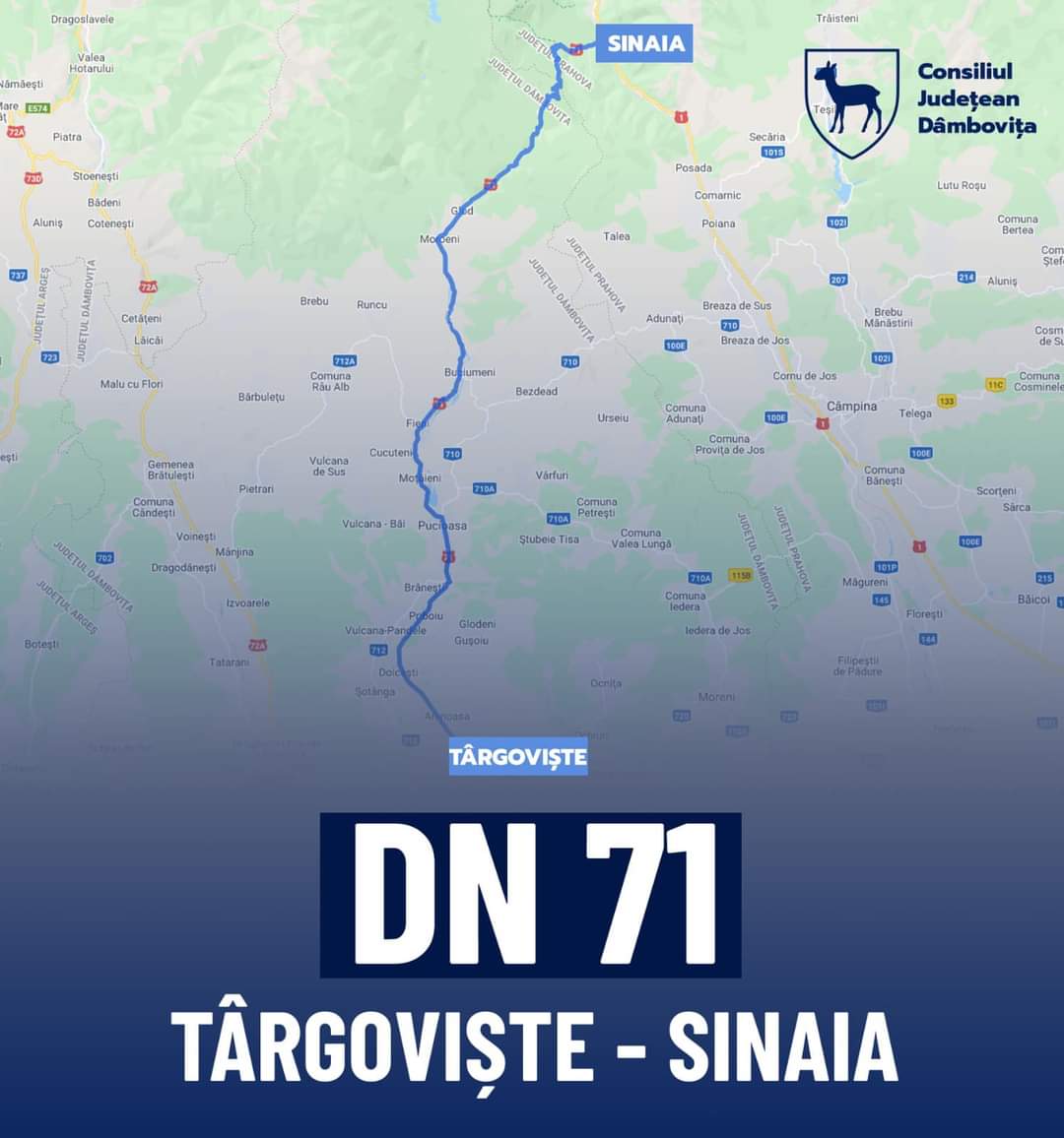 S-a semnat contractul pentru proiectarea și execuția lucrărilor de modernizare a DN 71, sectorul Târgoviște - Sinaia, prezet la eveniment a fost și președintele CJ Dâmbovița, Corneliu Ștefan.