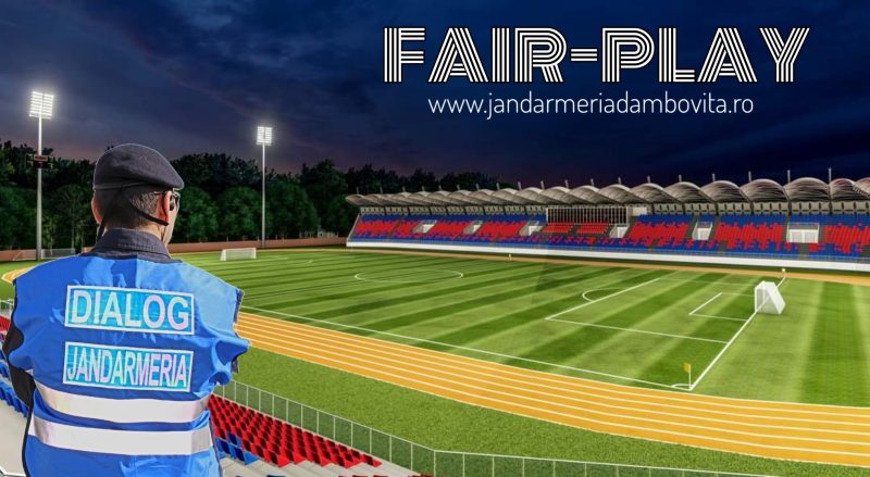 Vizionarea spectacolului sportiv Chindia Târgoviște-Gloria Buzău, în condiții de siguranță și fair-play !