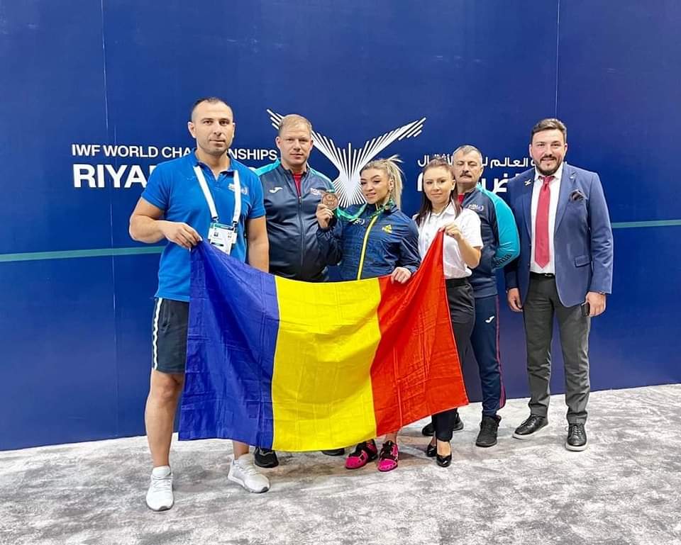 Bronz pentru România la Campionatele Mondiale de Haltere Seniori de la Riyadh 2023 - competiție de calificare olimpică.