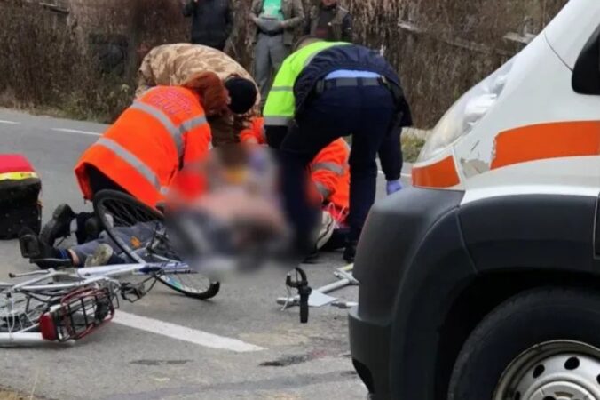 Accident rutier în orașul Găești, șoferul vinovat a fugit de la fața locului