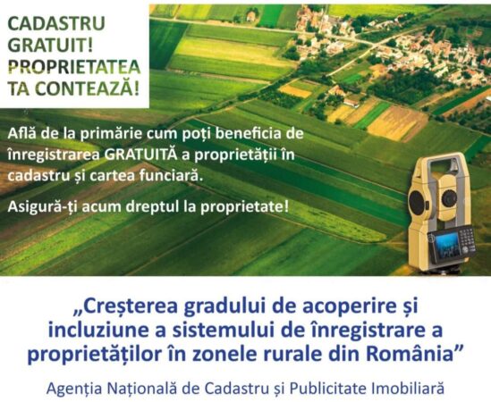 Vești bune și pentru administrațiile locale din Dâmbovița: Se continuă lucrările de cadastrare cu fonduri europene și după 2023