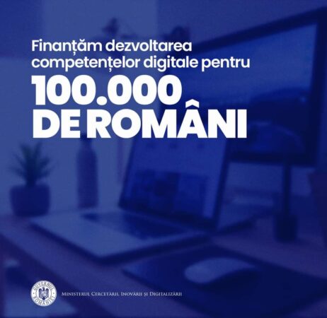 100.000 de români vor beneficia de dezvoltarea competențelor digitale, ca urmare a unei investiții de 16.788.220 euro!