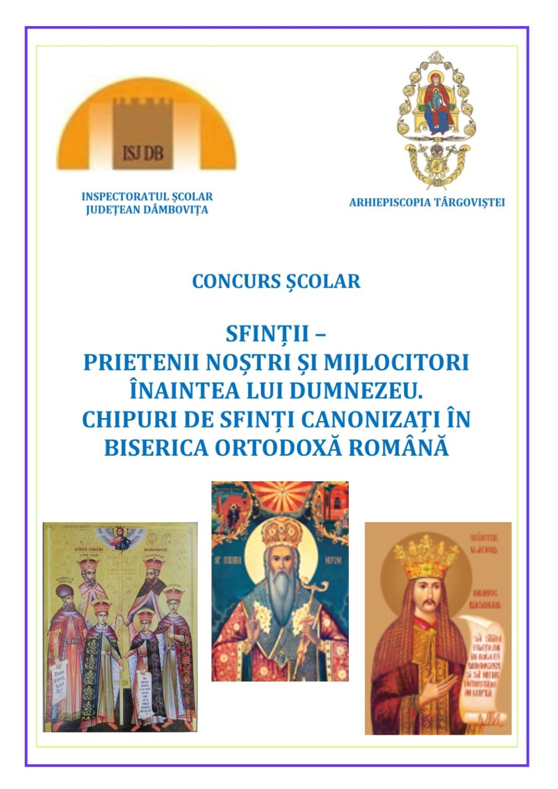 CONCURS ȘCOLAR ÎN ARHIEPISCOPIA TÂRGOVIȘTEI