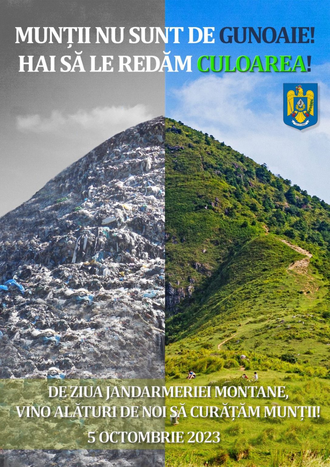 Munții nu sunt de gunoaie! Hai să le redăm culoarea!