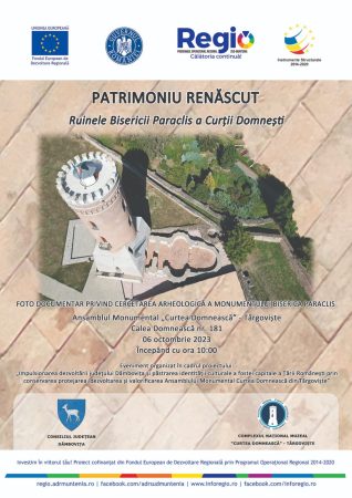 CJ Dâmbovița vă invită la evenimentul „Patrimoniu renăscut – Ruinele Bisericii Paraclis a Curții Domnești”