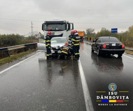 Coliziune în lanț pe DN 72, în comuna Dragodana