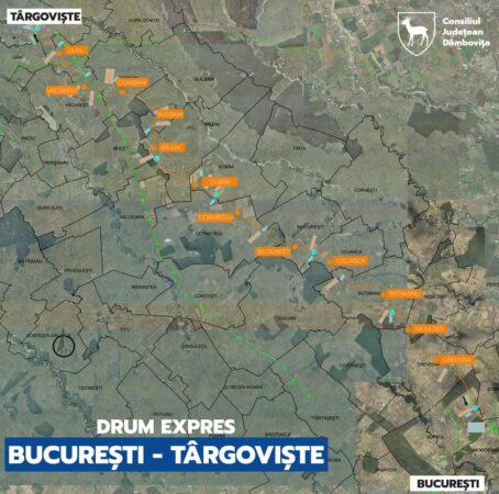Ieri, a fost avizată varianta finală a traseului drumului expres București-Târgoviște! Traseul prevăzut în proiectul