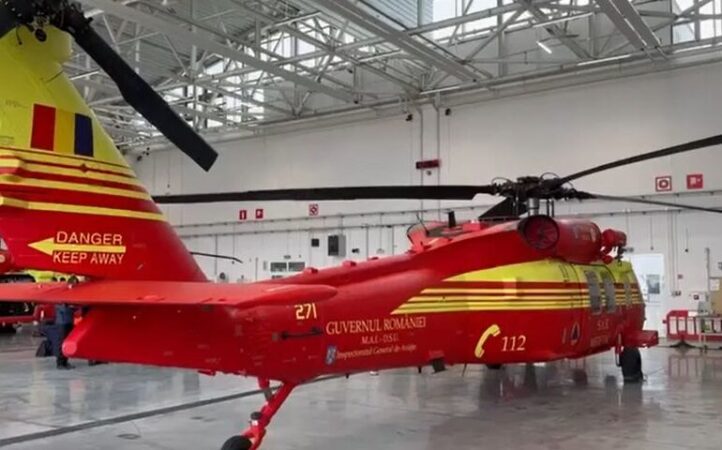Al șaselea elicopter Black Hawk destinat intervențiilor în situații de urgență,  a ajuns în România