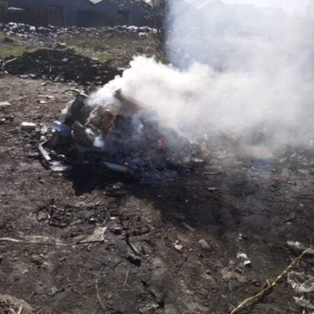 Garda de Mediu Dâmbovița a amedat o societate care elimina prin ardere deșeuri provenite din activitate