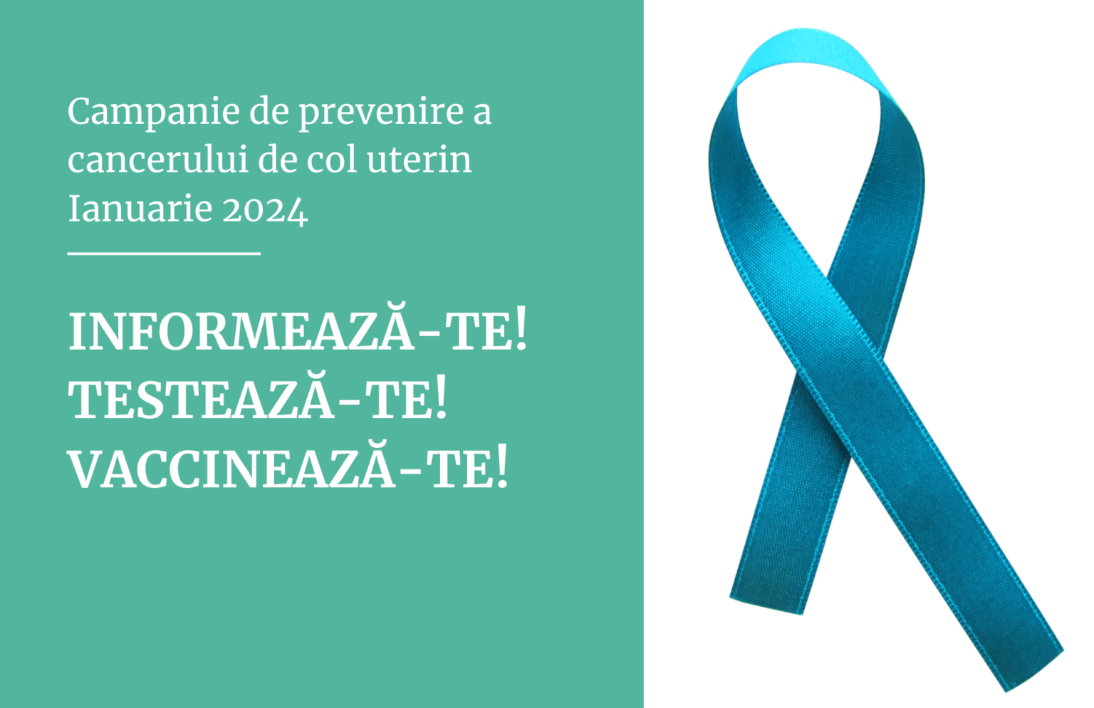 IMPORTANT! Și în județul Dâmbovița se desfășoară campania de prevenire a cancerului de col uterin În fiecare an, în luna ianuarie, cu ocazia Lunii de conștientizare a cancerului de col uterin, se derulează o serie de activități, ce adupc în atenția publică acest tip de cancer, cu un impact negativ major asupra sănătății populației din România.