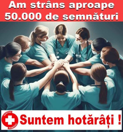 SEMNAL DE ALARMĂ! FEDERAȚIA SANITAS: Suntem hotărâți să mergem până la capăt – GREVA GENERALĂ! FEDERAȚIA SANITAS a anunțat că ieri, 10 ianuarie 2024, la o primă evaluare, Consiliul Național SANITAS a constatat că s-au strâns deja