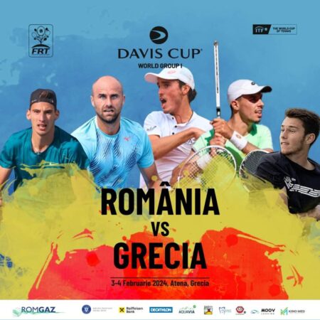 La acest sfârșit de săptămână, pe 3 si 4 februarie, Echipa României de Cupa Davis întâlnește Grecia, la Atena, în Liossia Olympic