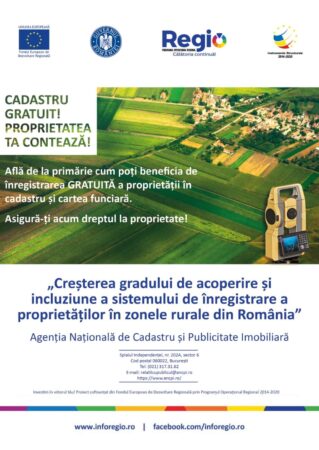 Anul 2024 vine și cu alte vești bune: demararea cele de-a X-a etape de finanțare pentru primăriile care doresc să înceapă sau să continue lucrări de înregistrare sistematică a proprietăților pe sectoare cadastrale. 