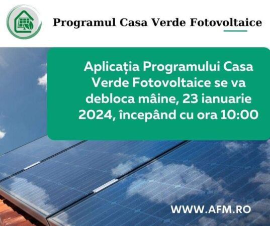  Aplicația Programului privind instalarea sistemelor de panouri fotovoltaice pentru producerea de energie electrică, în vederea acoperirii