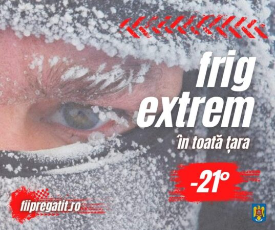 După o perioadă cu temperaturi blânde, iarna și-a intrat din nou în drepturi. În nopțile ce urmează sunt așteptate, în unele zone