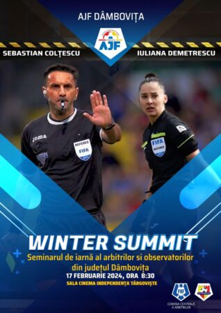  Asociația Județeană de Fotbal Dâmbovița organizează, pentru prima dată în istorie, un Seminar de iarnă comun.