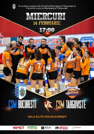 CSM București- CSM Târgoviște, o confruntare care promite să fie un spectacol, astăzi, 14 Februarie, ora 17:00, în sala Elite din București.