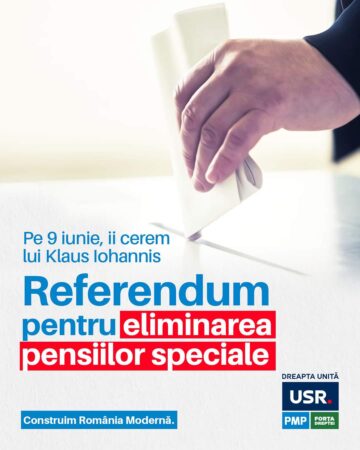 Dreapta Unită  spune că românii trebuie să fie consultați pe o temă de importanță majoră.