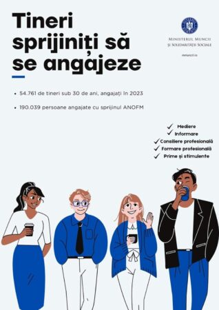 Prin serviciile oferite de Agenția Națională pentru Ocuparea Forței de Muncă, pe parcursul anului trecut au fost încadrați în muncă 54.761 tineri