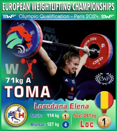 Loredana Toma a câștigat cel de-al șaselea titlu continental și a  încheiat participarea la Europenele de calificare olimpică de la Sofia