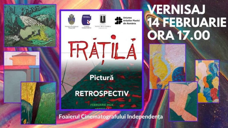 Dragi iubitori ai artei, de Ziua Îndrăgostiților  sunteți invitați să vă alăturați vernisajului expoziției de pictură " Retrospectiv"