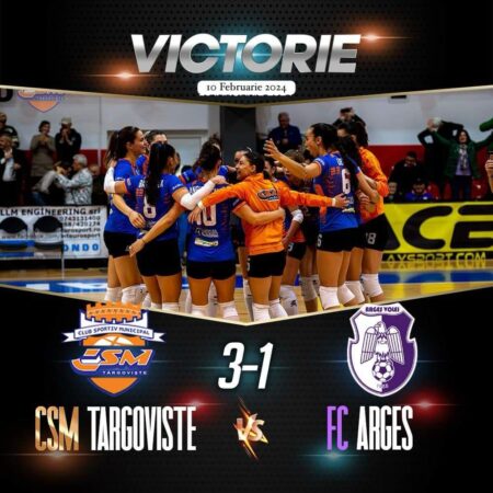 Voleibalistele de la CSM Târgoviște, au obținut victorie în partida cu FC Argeș Într-un meci plin de determinare, echipa de volei CSM Târgoviște a obținut victoria împotriva celor de la FC Argeș, echipă care deși