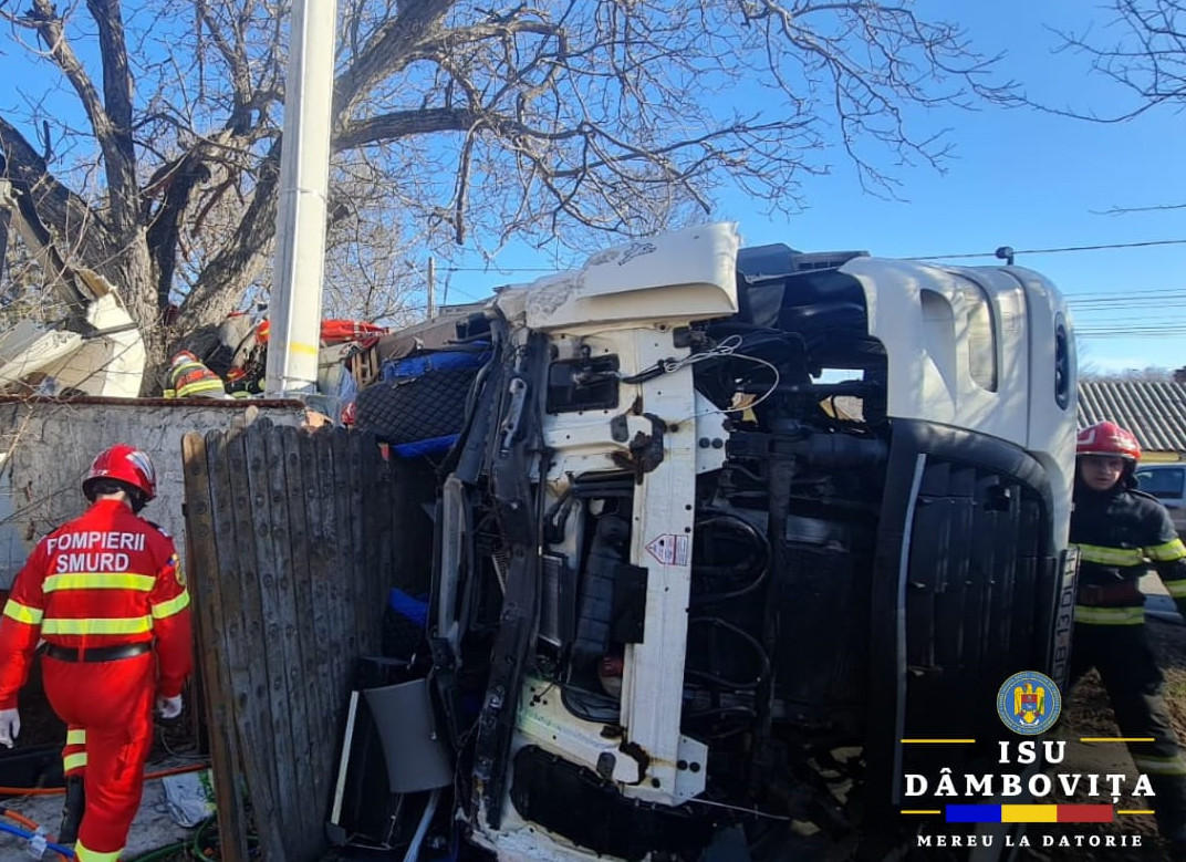 Miercuri de dimineață, polițiștii din cadrul Poliției Orașului Găești au fost sesizați cu privire la producerea unui accident rutier