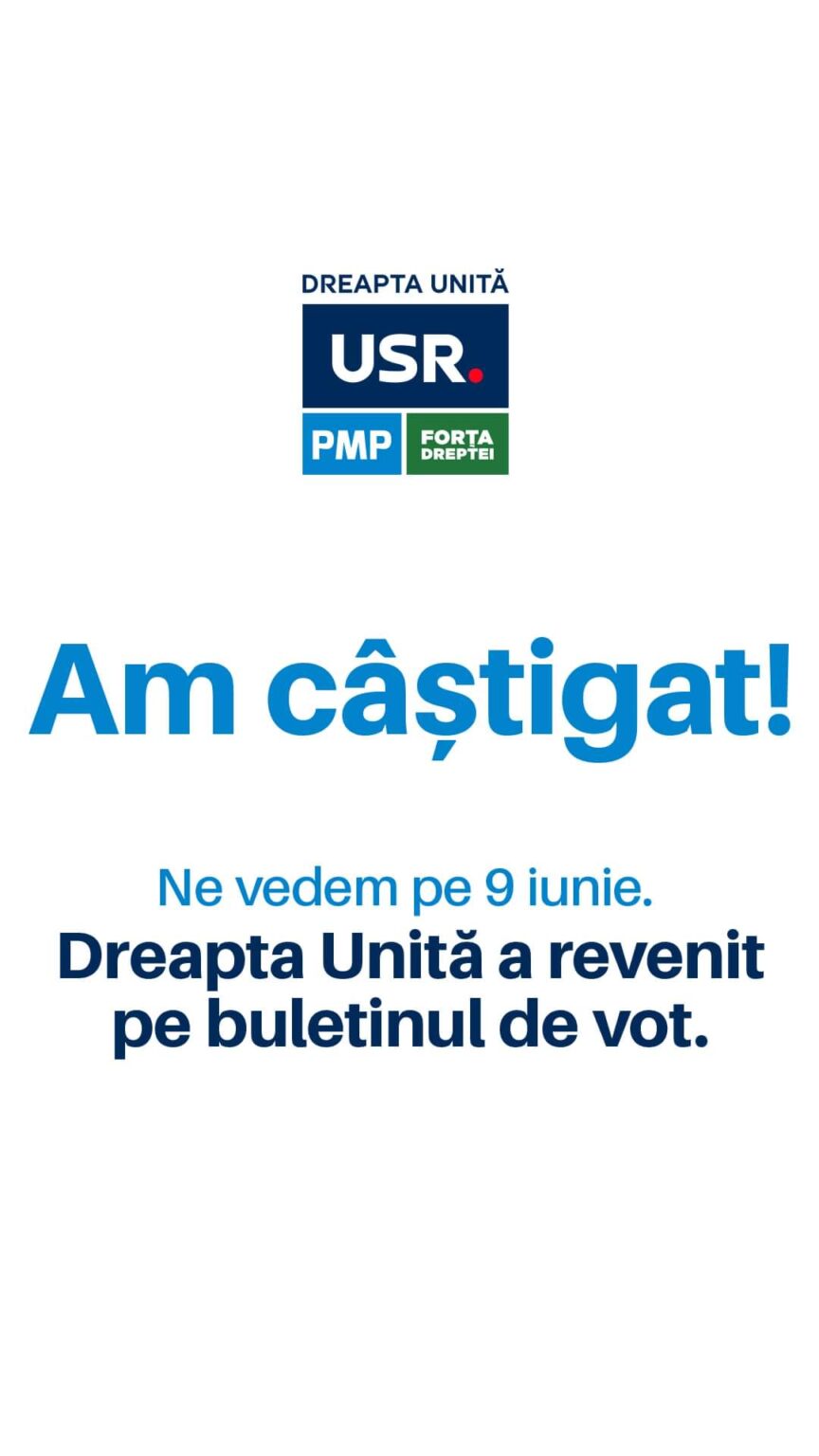 Înalta Curte de Casație și Justiție a admis contestația Dreptei Unite, și a anulat decizia Biroului Electoral Central, 