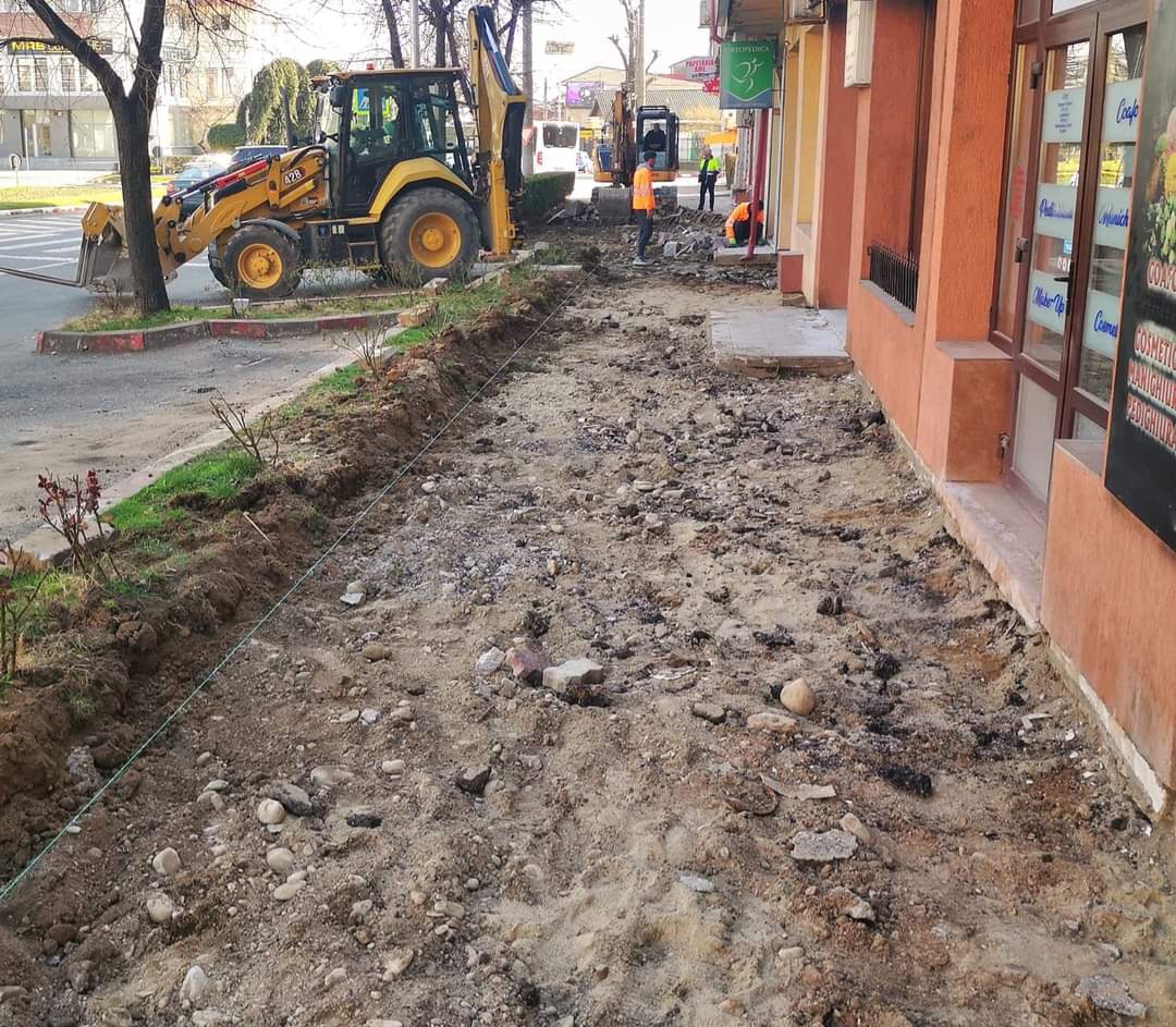 Strada Poet Grigore Alexandrescu din Târgoviște a intrat într-un amplu proces de modernizare.