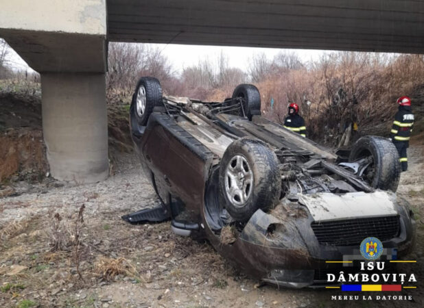 Din primele verificări, polițiștii au constatat că o femeie de 48 de ani, din I.L. Caragiale, în timp ce ar fi condus un autoturism