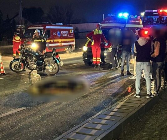 Tragedie pe DN 1A  în  comuna  dâmbovițeană Crevedia, un motociclist  a accidentat mortal un pieton.