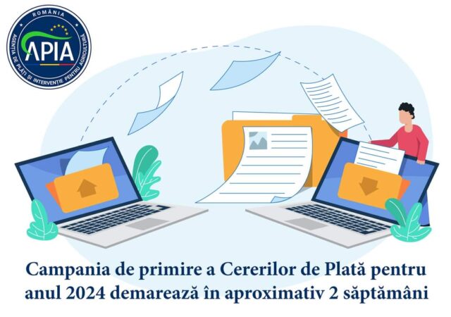  APIA informează potențialii beneficiari că lansarea Campaniei de primire a Cererilor de Plată va fi realizată în aproximativ 2 săptămâni.